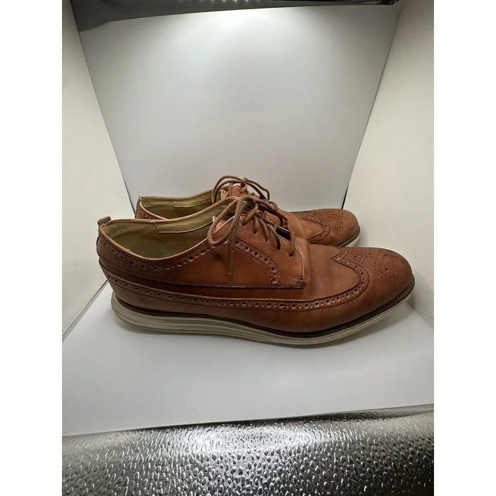 Men’s Cole Haan Grandos Oxfords Dress‎ Shoes SZ 12M Brown